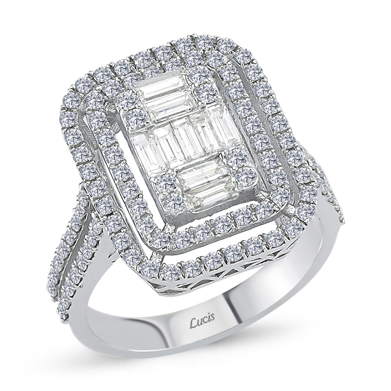 1.07 ct Pırlanta Baget Yüzükler