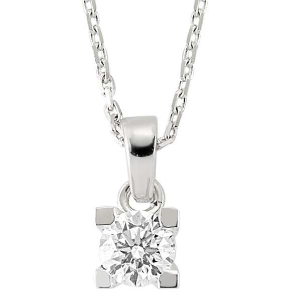 0.24 ct Pırlanta Tektaş Kolyeler