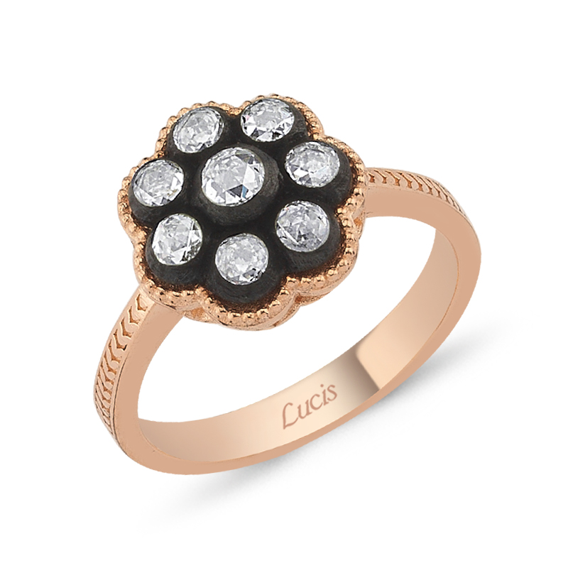 0.21 ct Elmas Gül Yüzükler