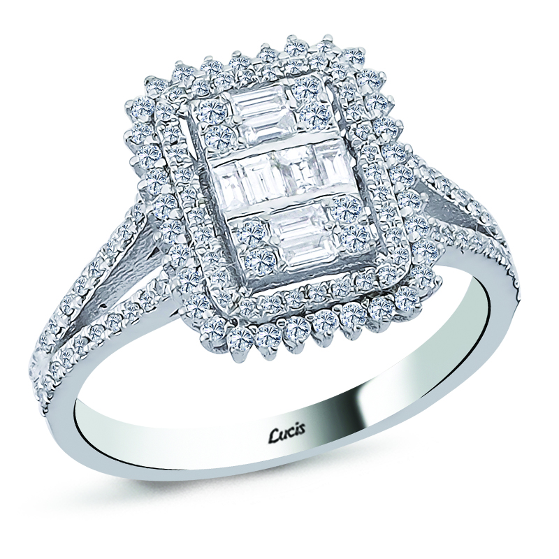 0.65 ct Pırlanta Baget Yüzükler